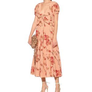 NWT Love Shack Fancy The Carlton Floral Dress Size 6